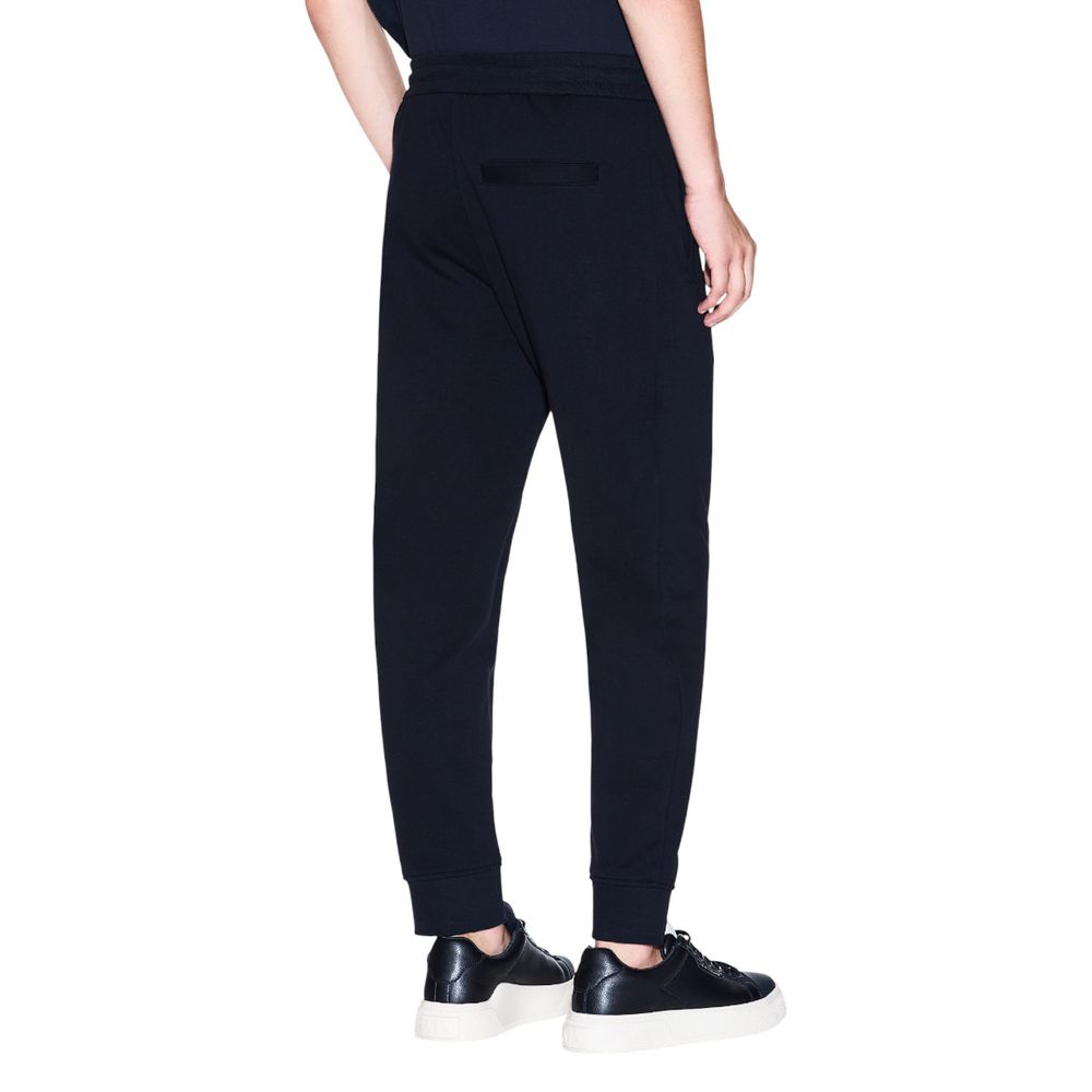 Armani Exchange Blaue Baumwoll-Jogginghose (Sporthose)