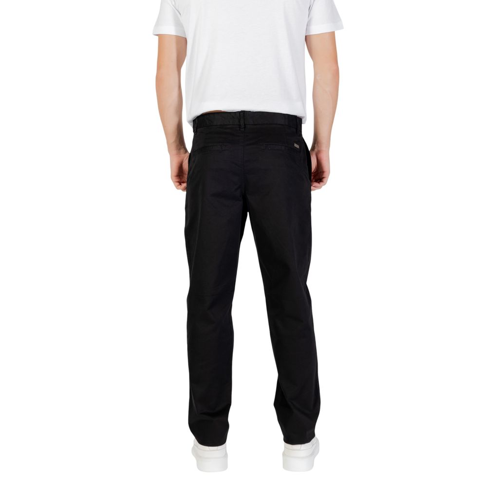 Armani Exchange Schwarze Baumwoll-Skinny-Hose
