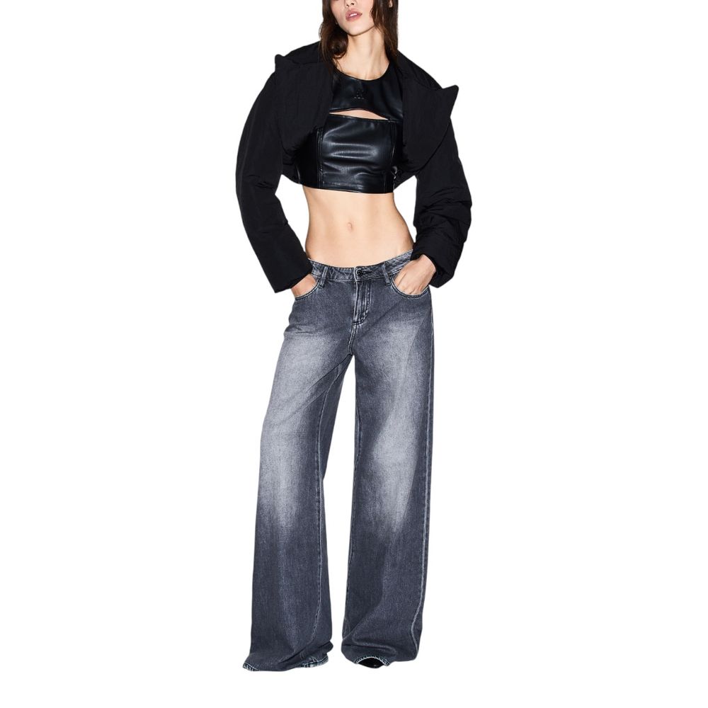 Armani Exchange Graue Jeans aus Baumwolle im Relaxed Fit