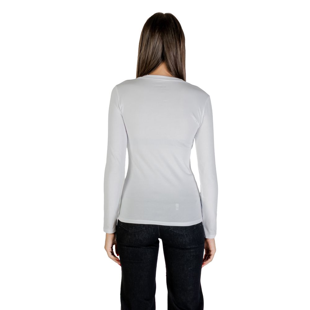 Armani Exchange Weißes Baumwoll-T-Shirt