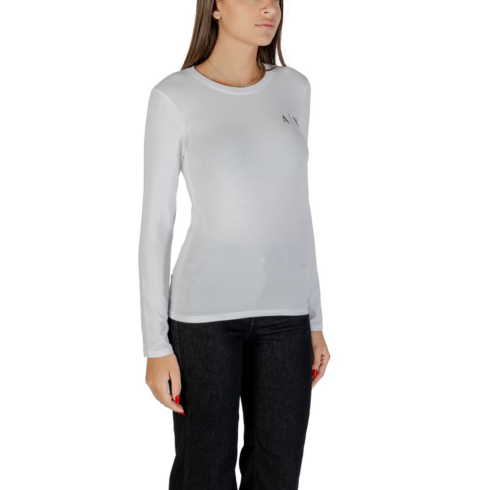 Armani Exchange Weißes Baumwoll-T-Shirt