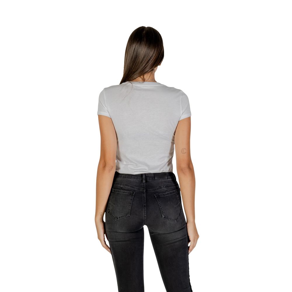 Armani Exchange Weißes Baumwoll-T-Shirt