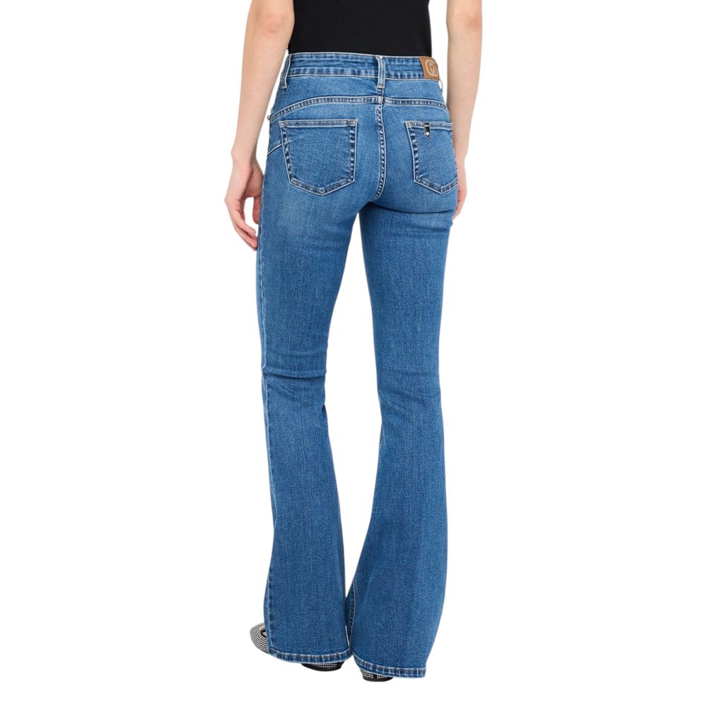 Liu Jo Blaue Bootcut-Jeans aus Baumwolle