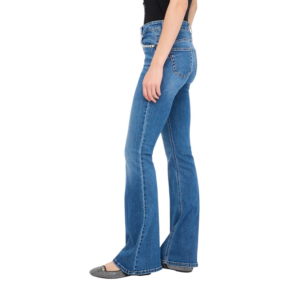 Liu Jo Blaue Bootcut-Jeans aus Baumwolle