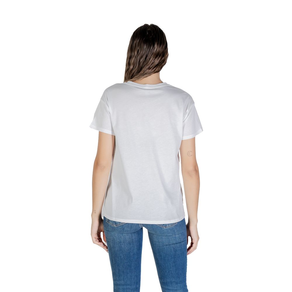 Liu Jo Weißes Baumwoll-T-Shirt