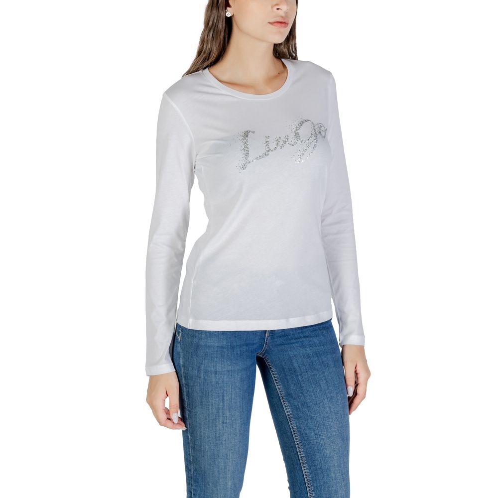 Liu Jo Zweifarbige Baumwoll-Langarmshirt