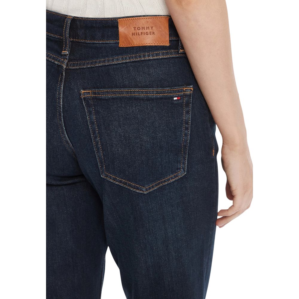 Tommy Hilfiger Blaue Mom Jeans aus recycelter Baumwolle