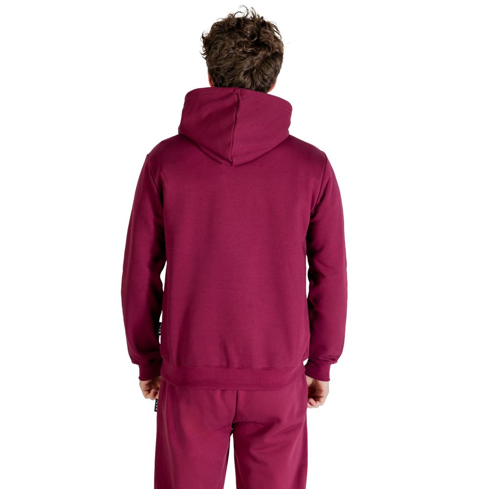 Icon Kapuzenpullover aus Baumwolle in Bordeaux