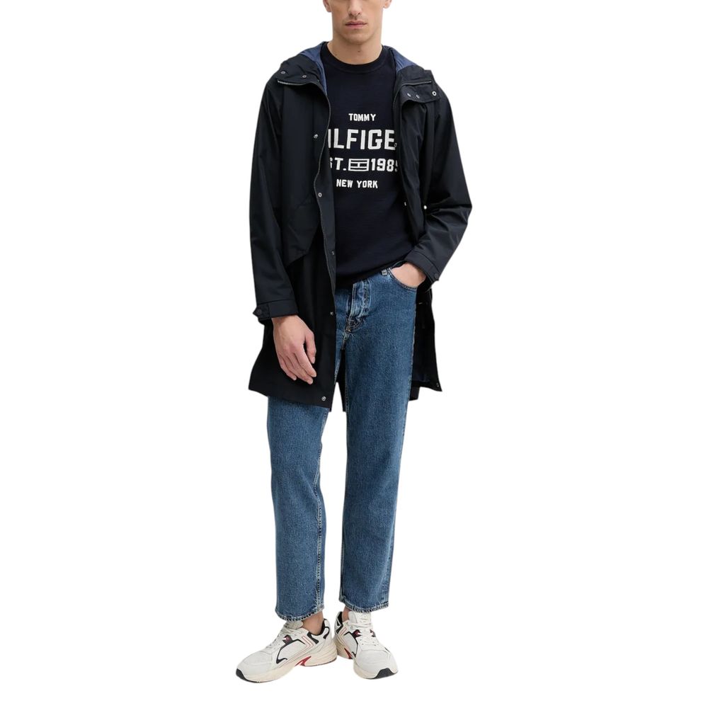 Tommy Hilfiger Blauer Bio-Baumwoll-Sweatshirt