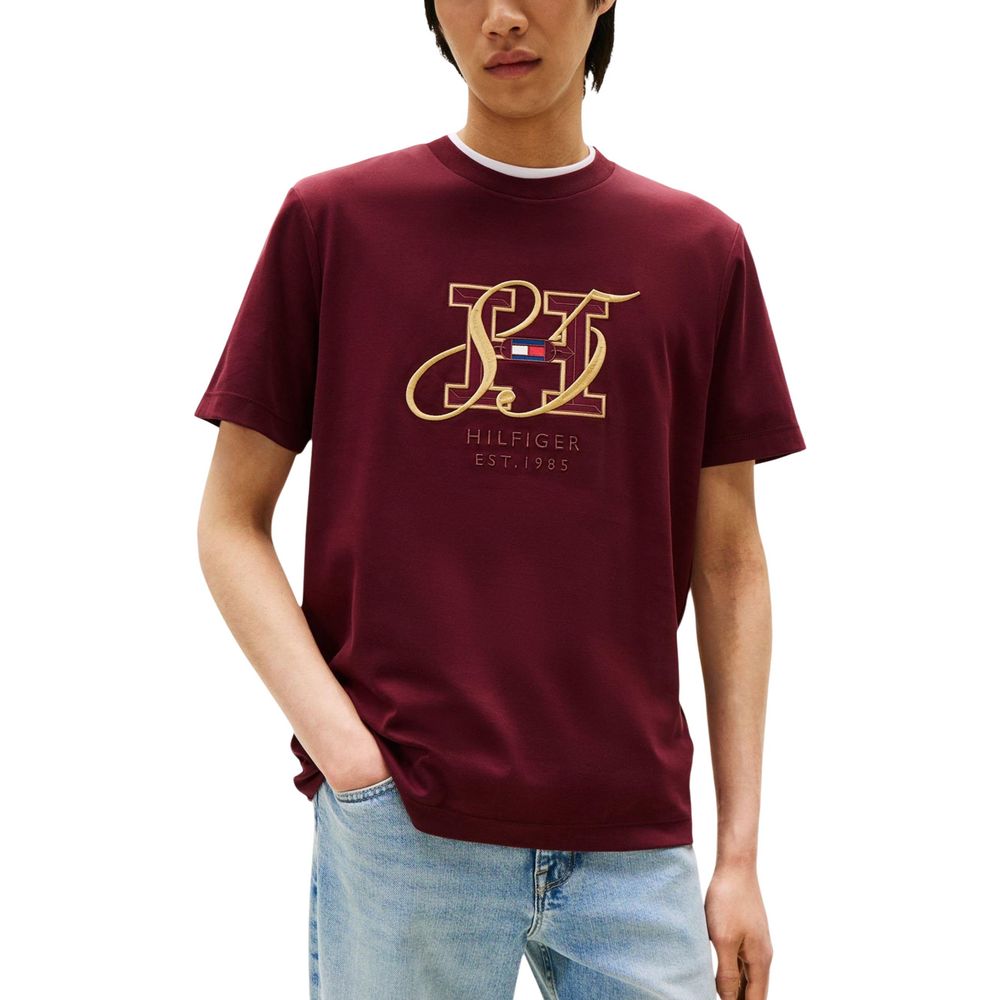Tommy Hilfiger Bordeaux Baumwoll-Sportbekleidung