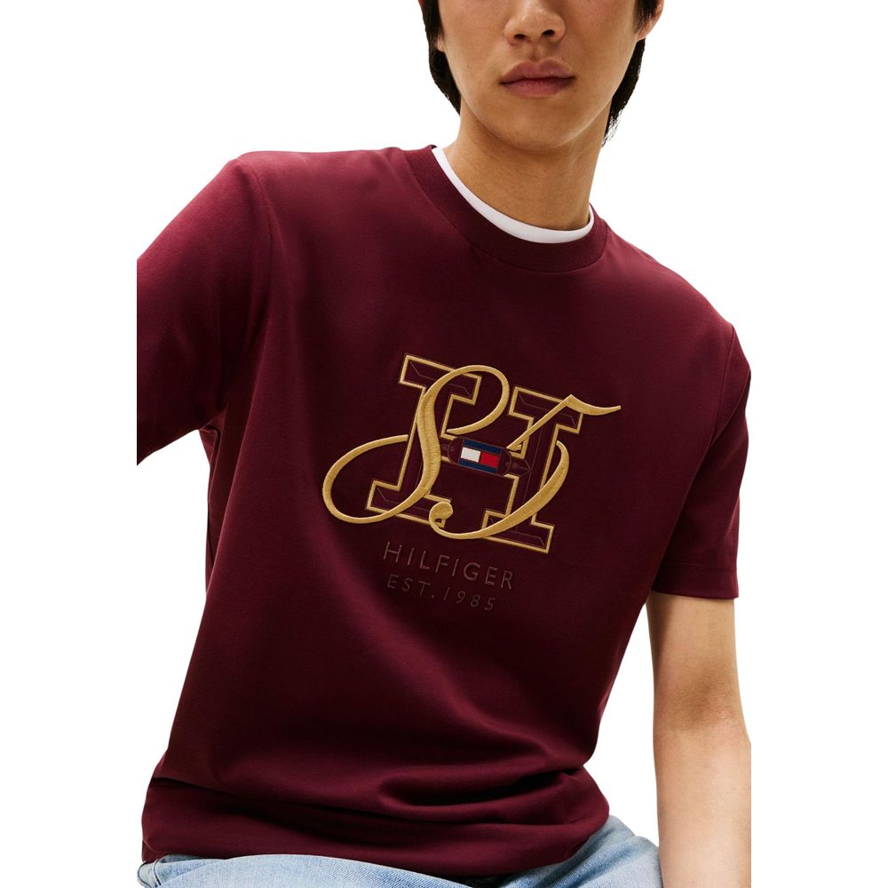 Tommy Hilfiger Bordeaux Baumwoll-Sportbekleidung