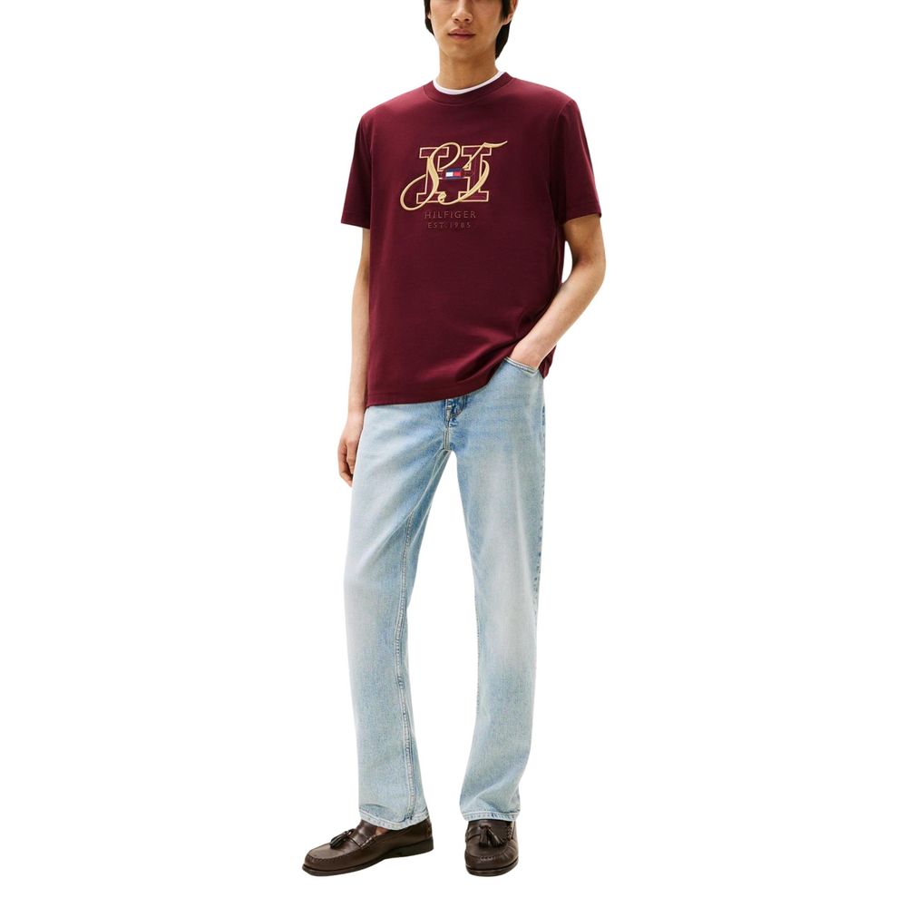 Tommy Hilfiger Bordeaux Baumwoll-Sportbekleidung