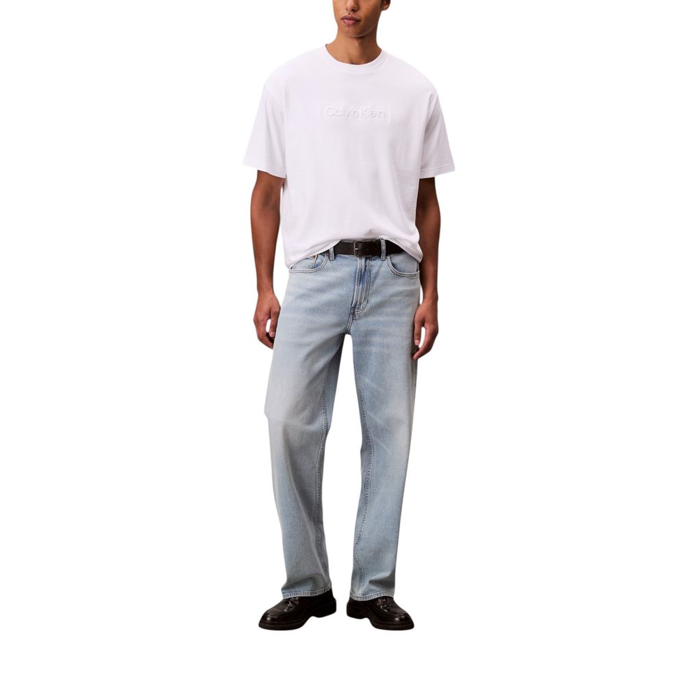 Calvin Klein Weißes Baumwoll-T-Shirt