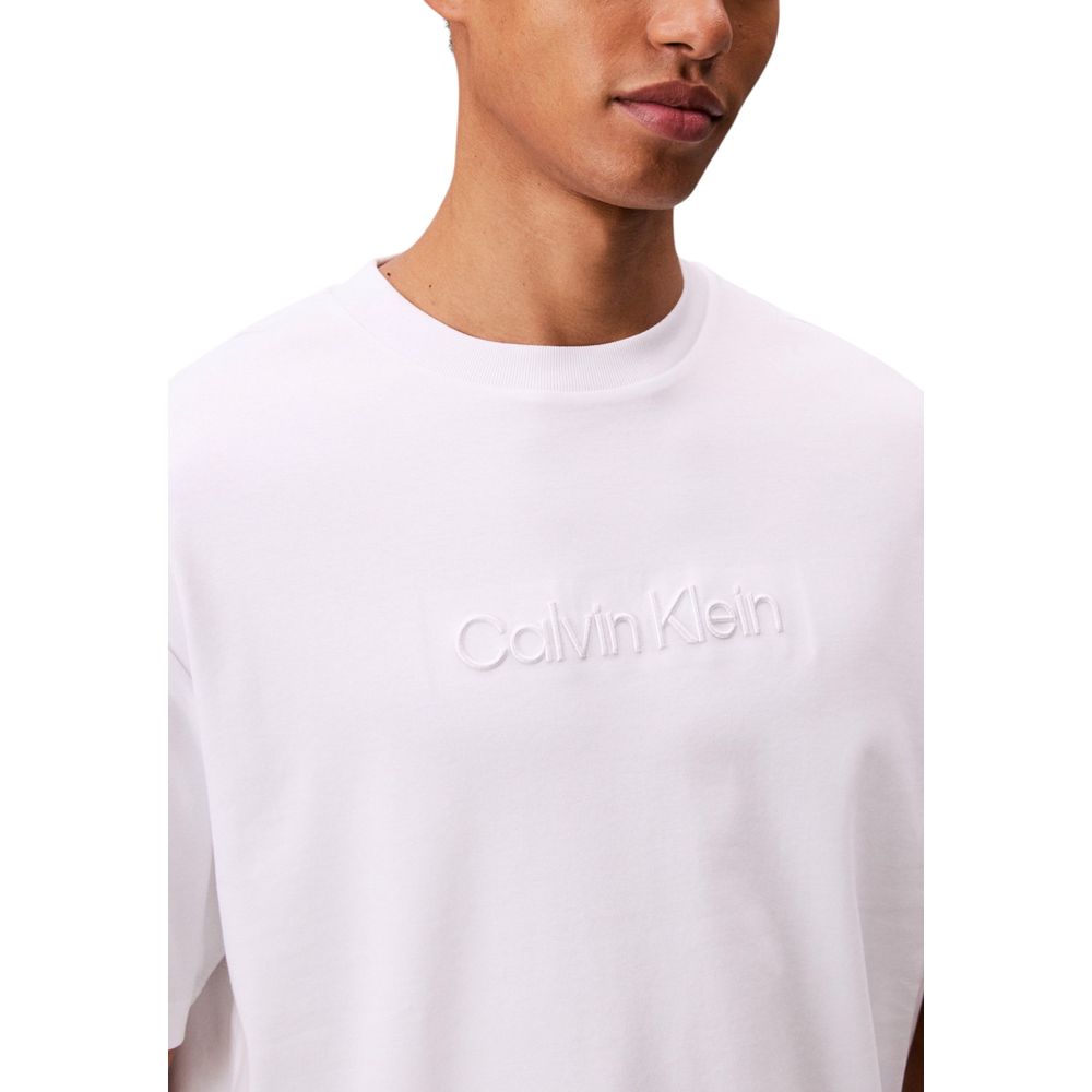 Calvin Klein Weißes Baumwoll-T-Shirt