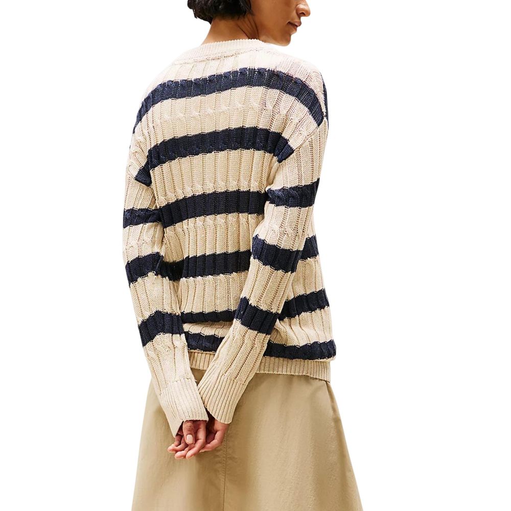 Tommy Hilfiger Beige Leinen-Sweatshirt