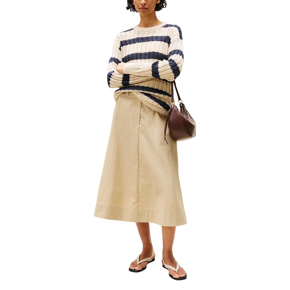 Tommy Hilfiger Beige Leinen-Sweatshirt