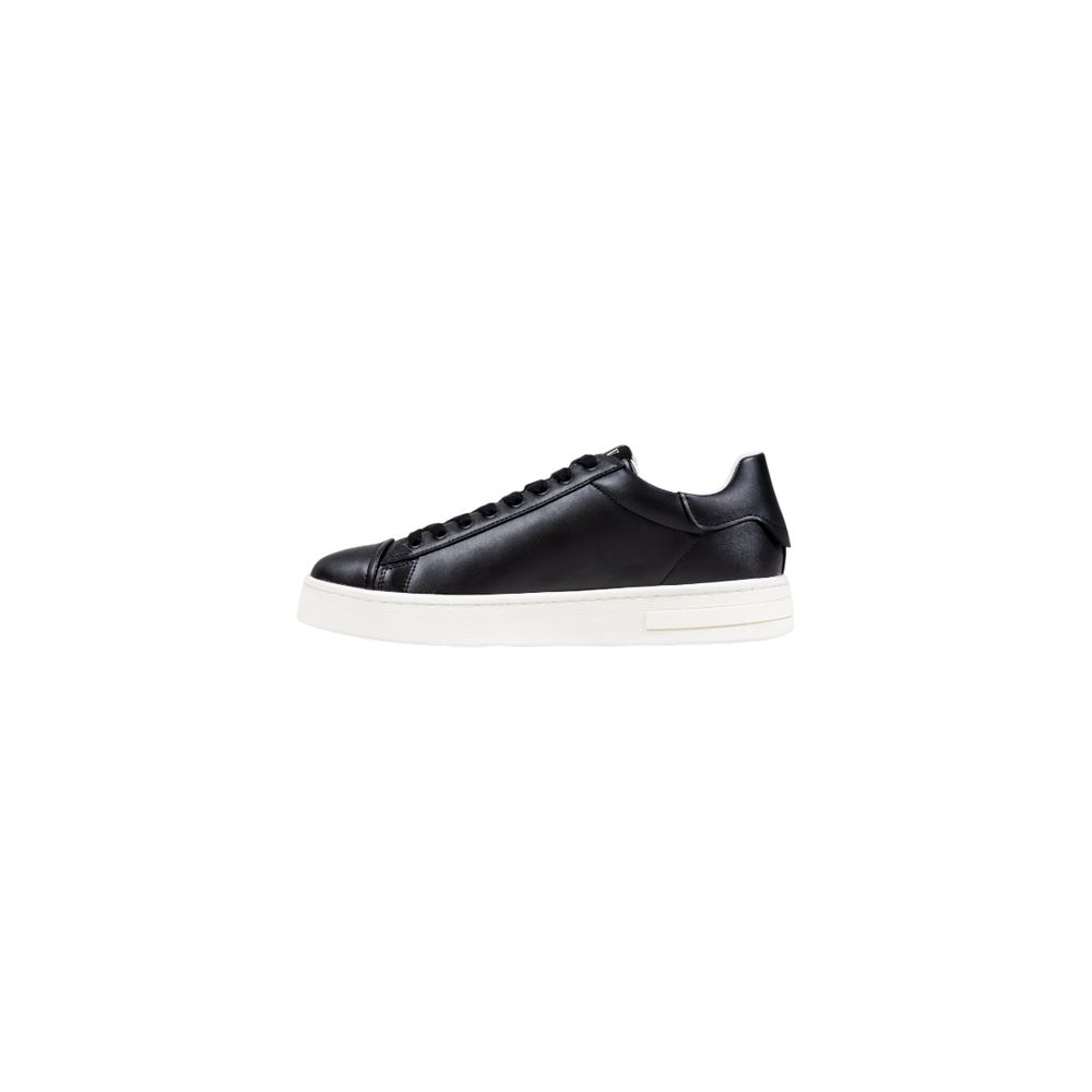 Armani Exchange Schwarze Low-Top-Sneaker aus Polyester