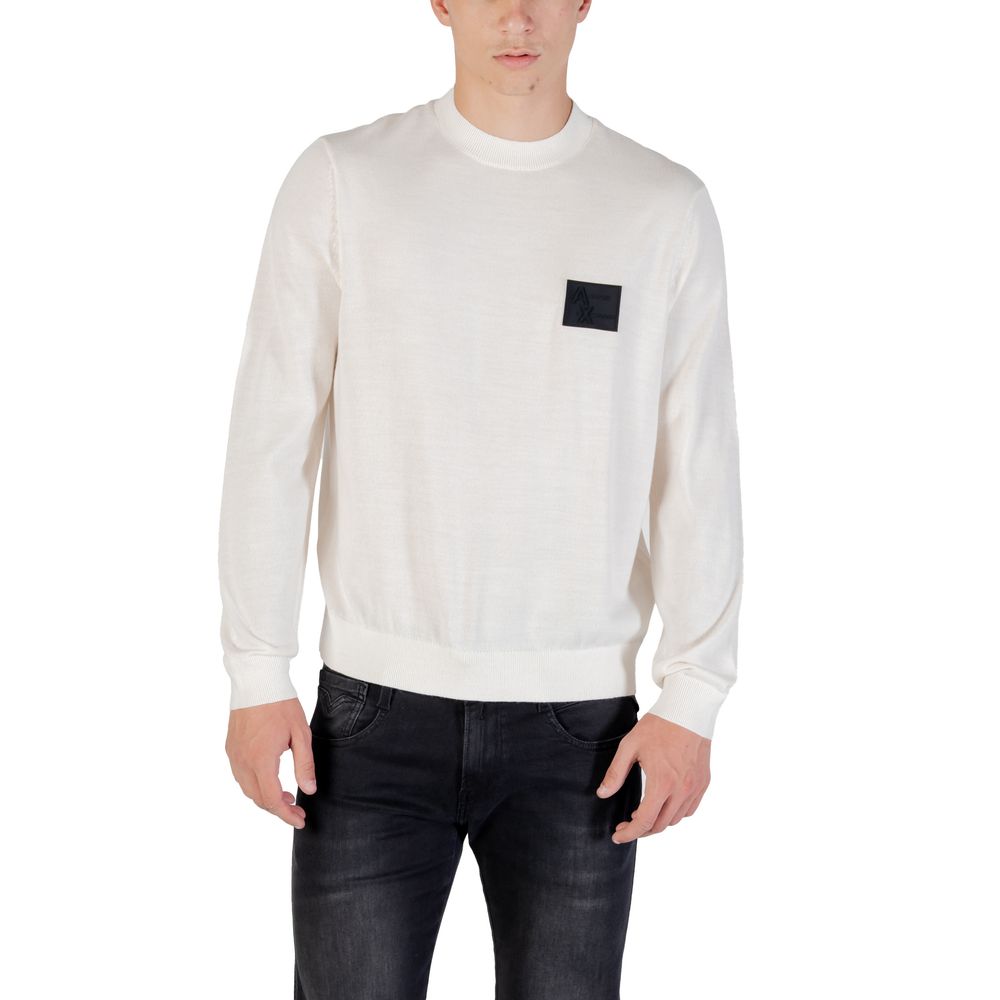 Armani Exchange Weißer Marabou-Pullover