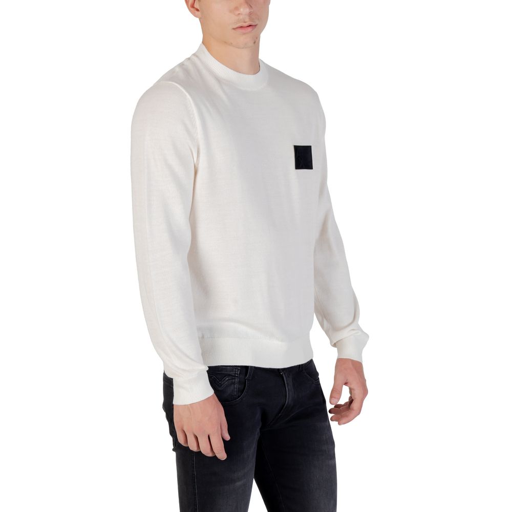 Armani Exchange Weißer Marabou-Pullover