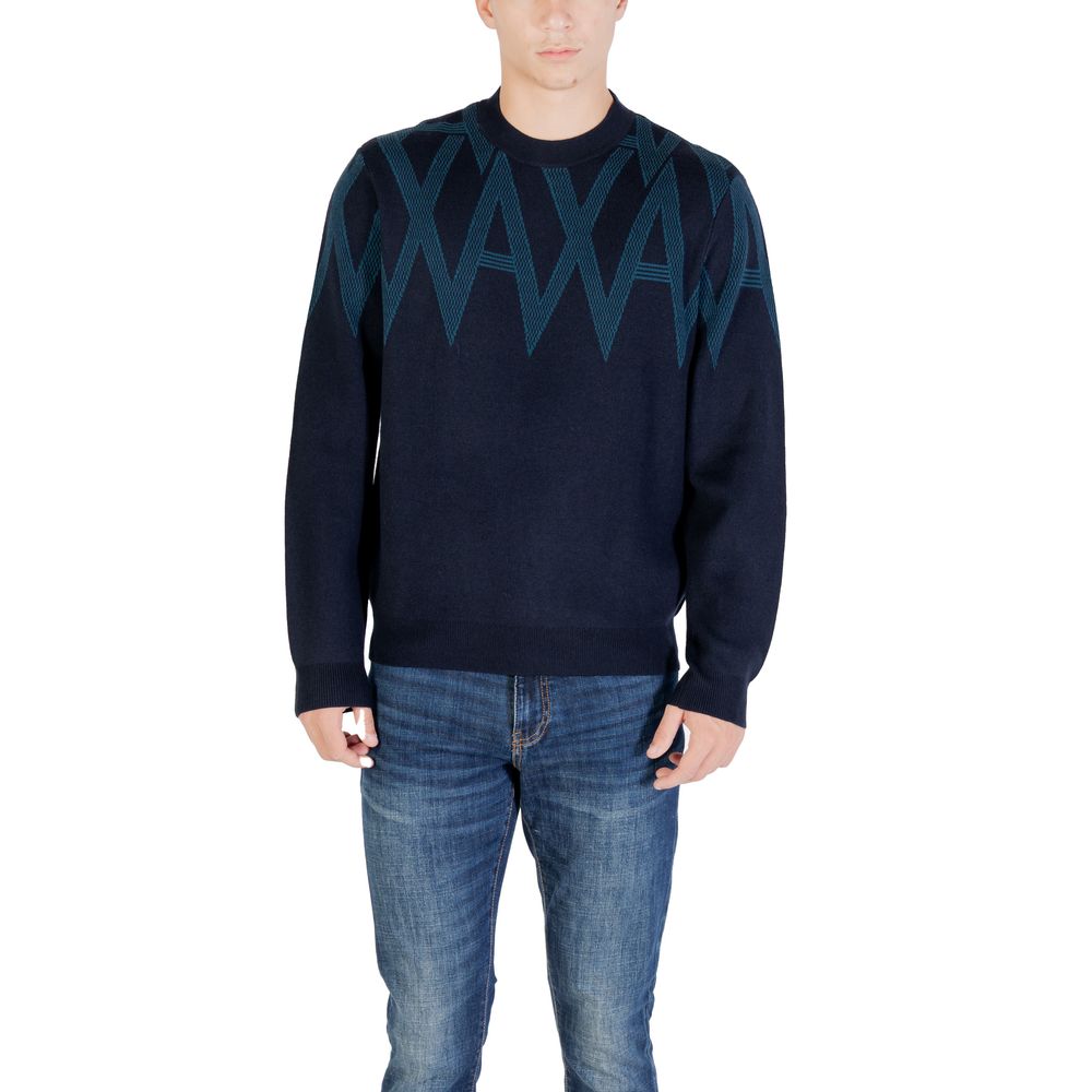 Armani Exchange Schwarzer Sweatshirt mit Marabu-Details