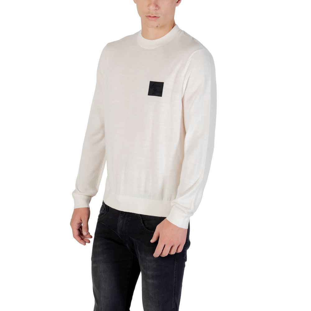 Armani Exchange Weißer Marabou-Pullover