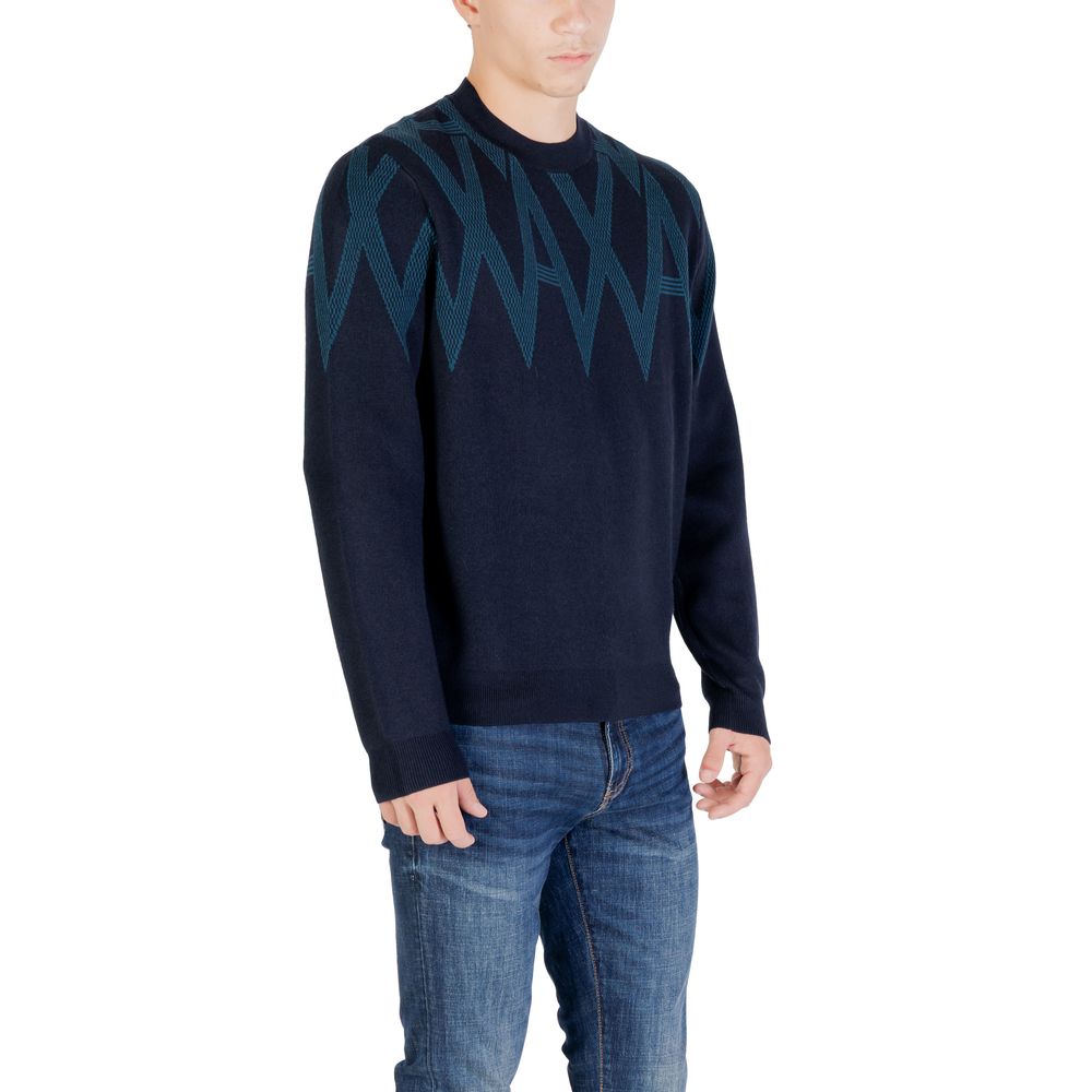 Armani Exchange Schwarzer Sweatshirt mit Marabu-Details