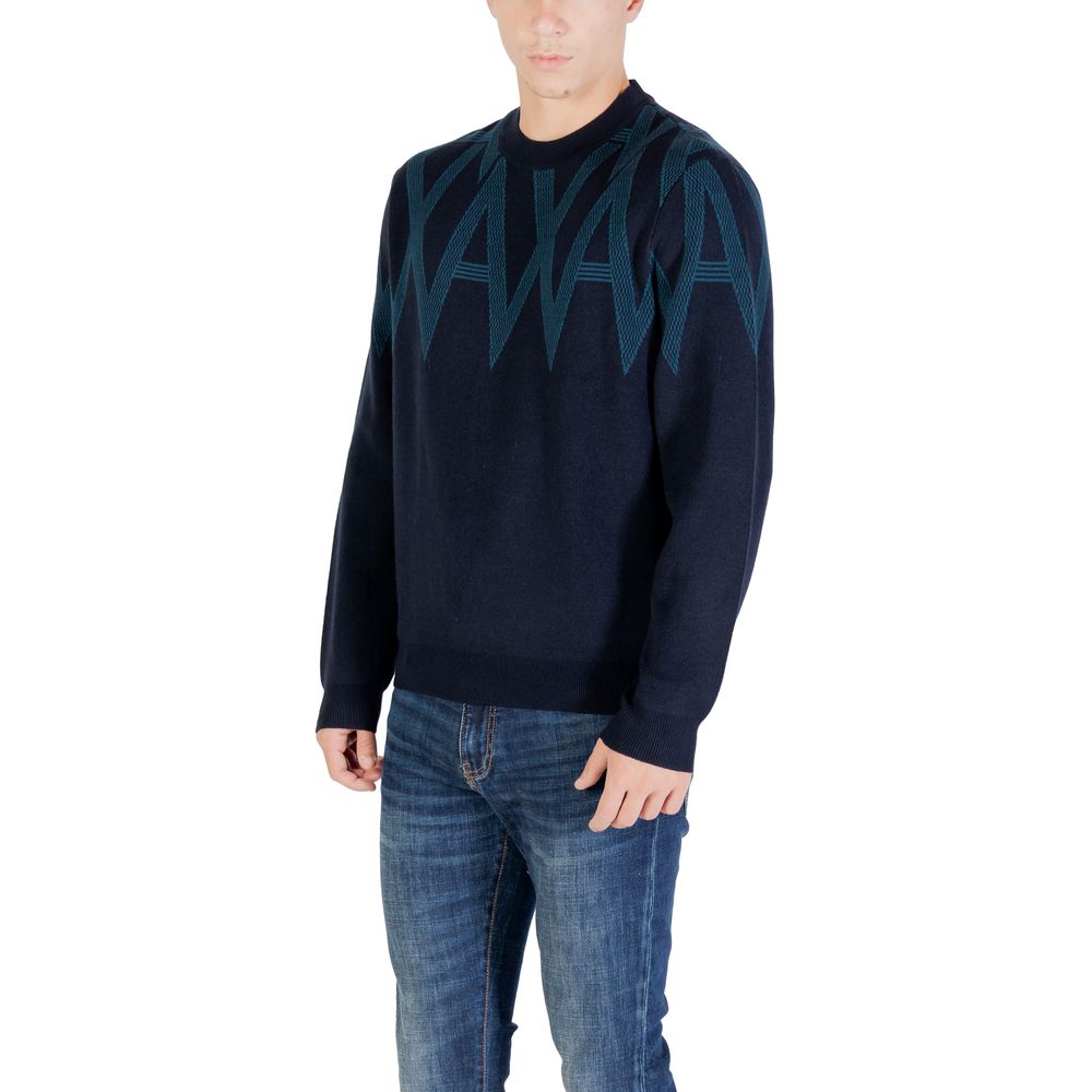 Armani Exchange Schwarzer Sweatshirt mit Marabu-Details