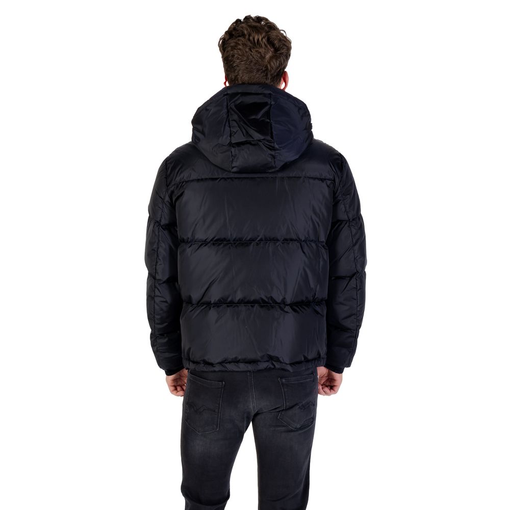 Armani Exchange Blauer Polyamid-Mantel