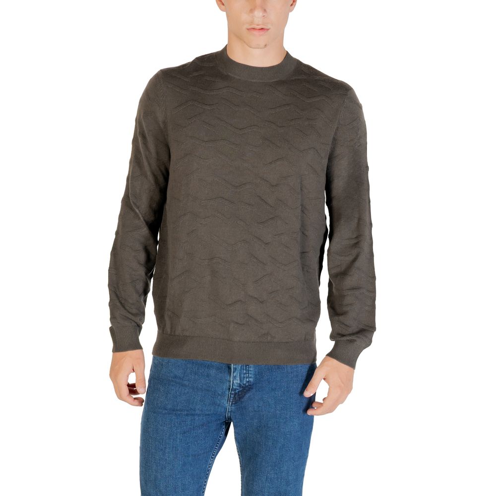 Armani Exchange Grüner Marabou-Pullover