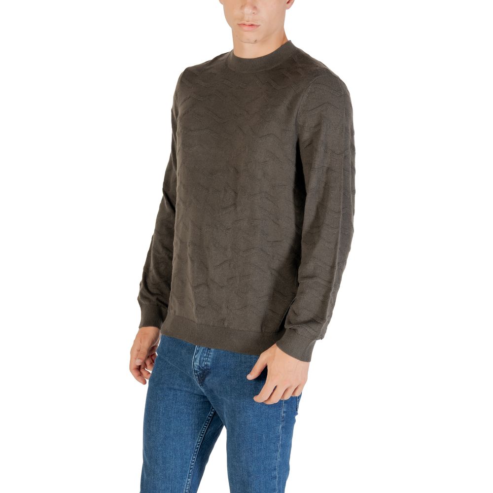 Armani Exchange Grüner Marabou-Pullover