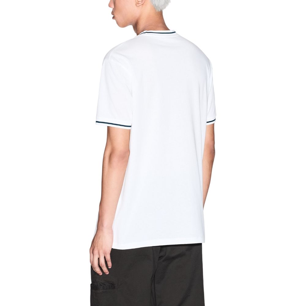 Armani Exchange Weißes Baumwoll-T-Shirt