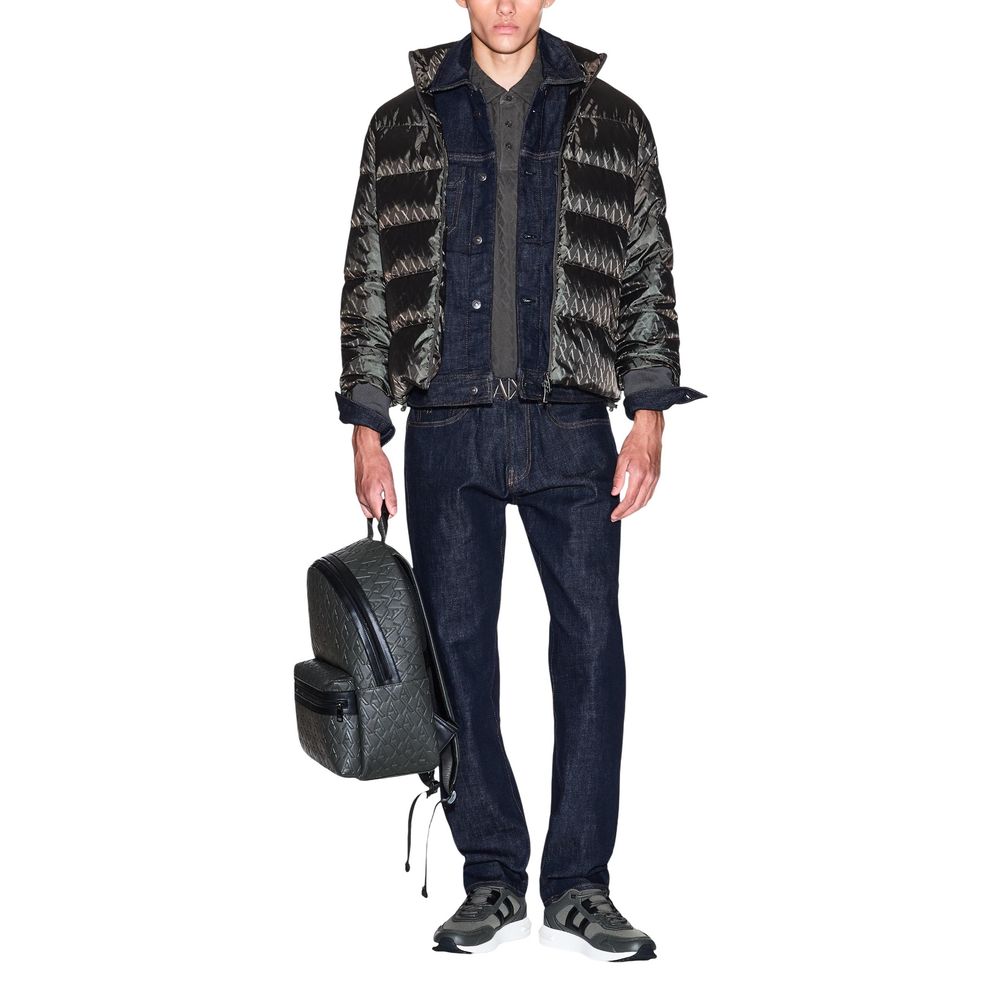 Armani Exchange Grüner Polyamid-Mantel