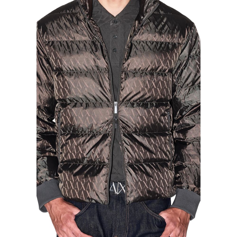 Armani Exchange Grüner Polyamid-Mantel