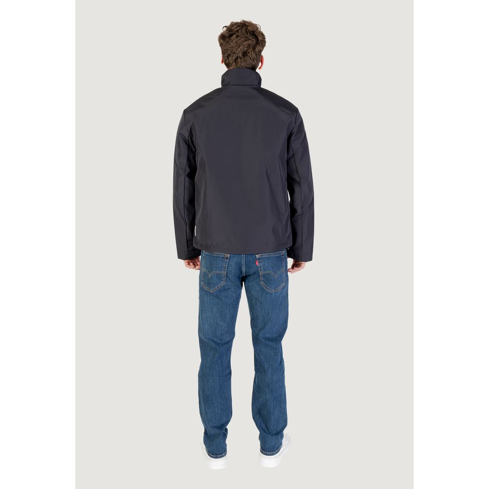 Armani Exchange Blaue Polyester-Ganzjahresjacke
