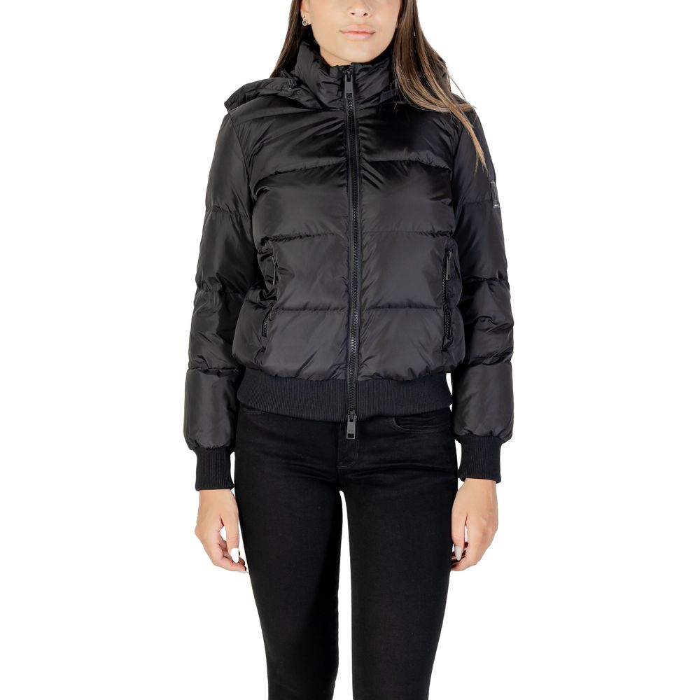 Armani Exchange Schwarze Polyamid-Shell-Jacke