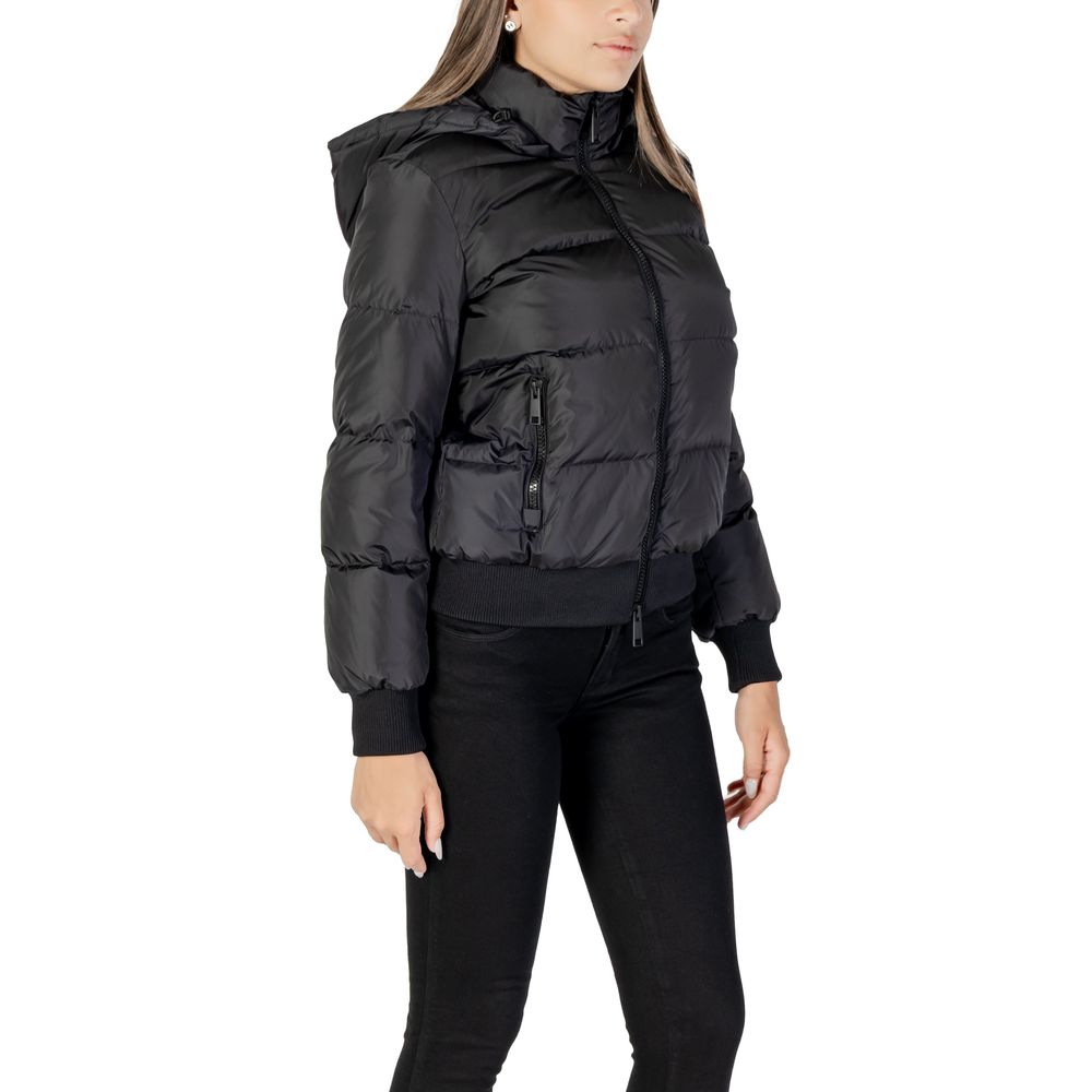 Armani Exchange Schwarze Polyamid-Shell-Jacke