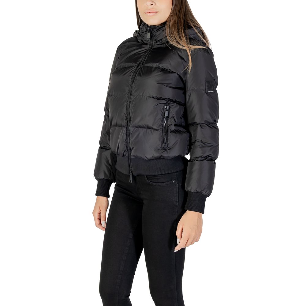 Armani Exchange Schwarze Polyamid-Shell-Jacke