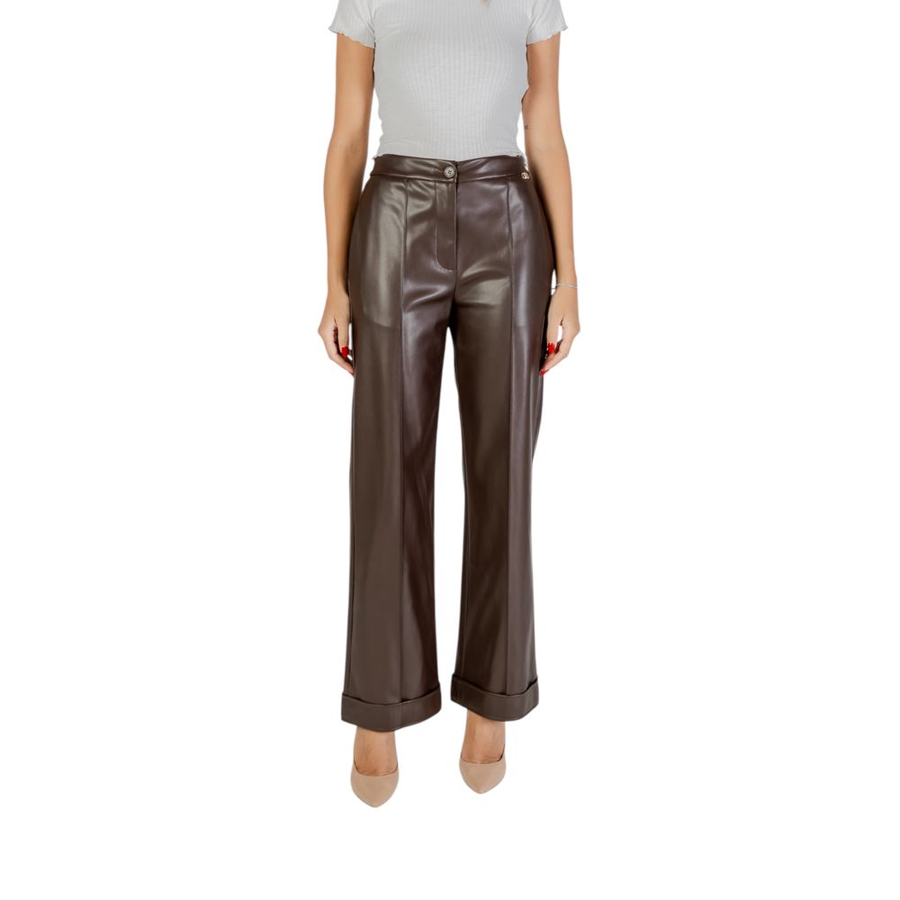Liu Jo Braune Freizeithose aus Polyester