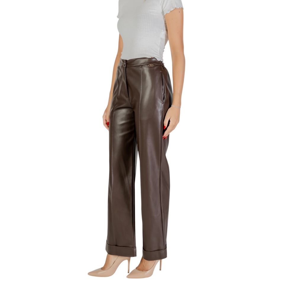 Liu Jo Braune Freizeithose aus Polyester