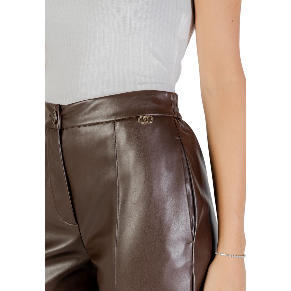 Liu Jo Braune Freizeithose aus Polyester