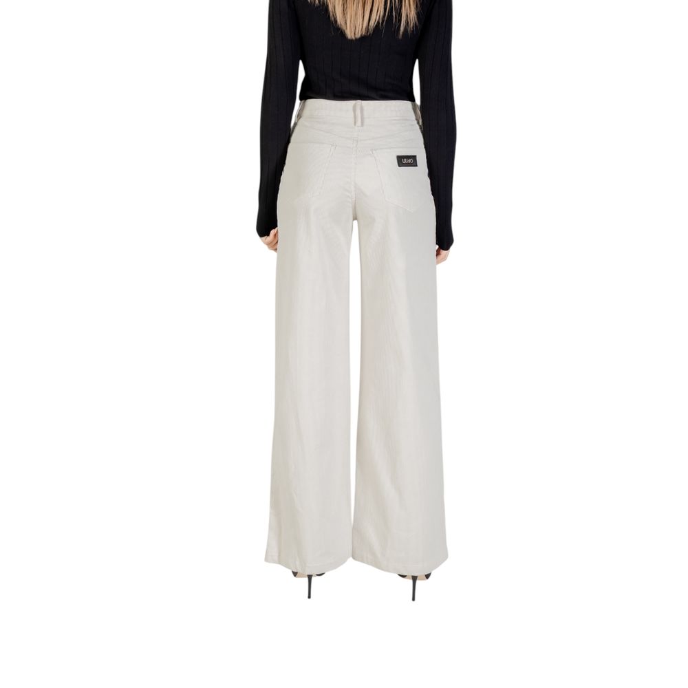 Liu Jo Beige Baumwoll-Freizeithose