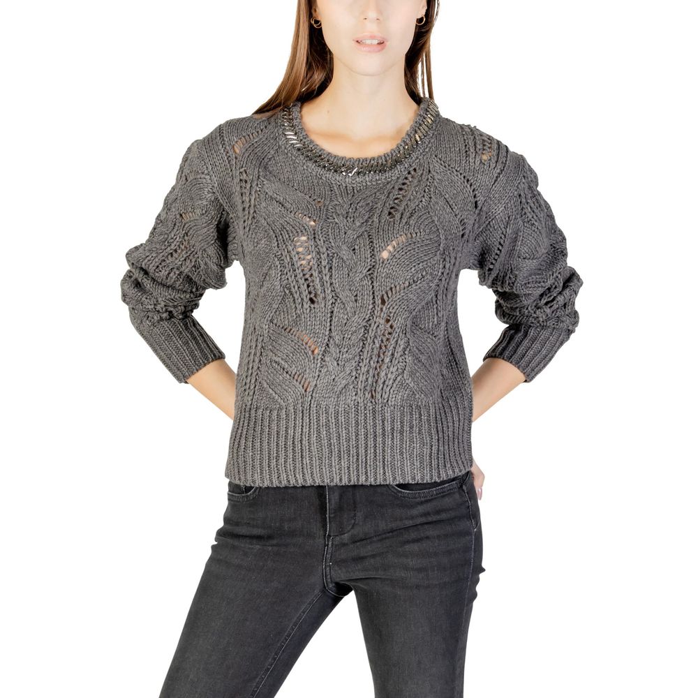 Liu Jo Grauer Marabou-Pullover