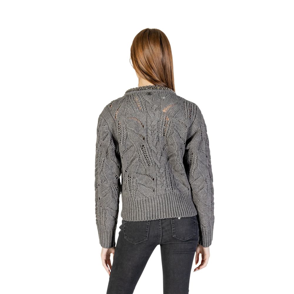 Liu Jo Grauer Marabou-Pullover