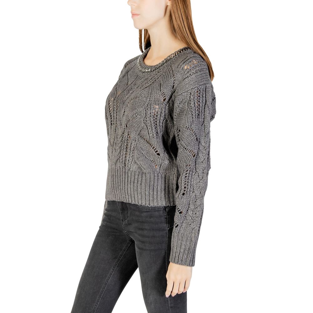 Liu Jo Grauer Marabou-Pullover