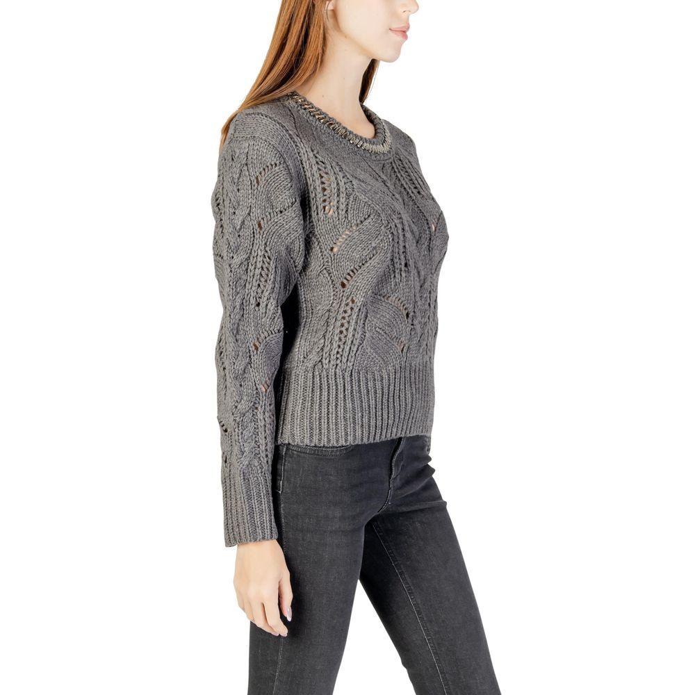 Liu Jo Grauer Marabou-Pullover