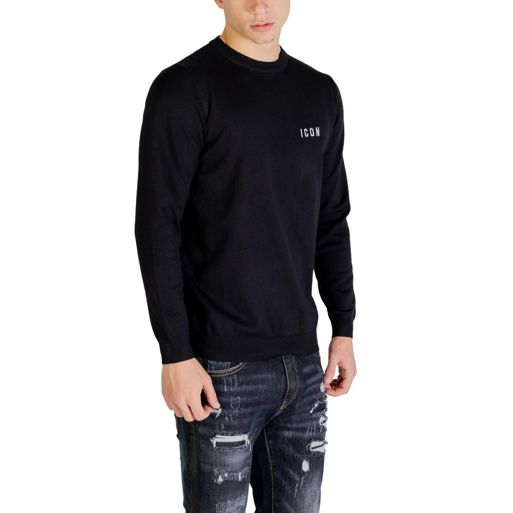 Icon Schwarzer Sweatshirt aus Viskose