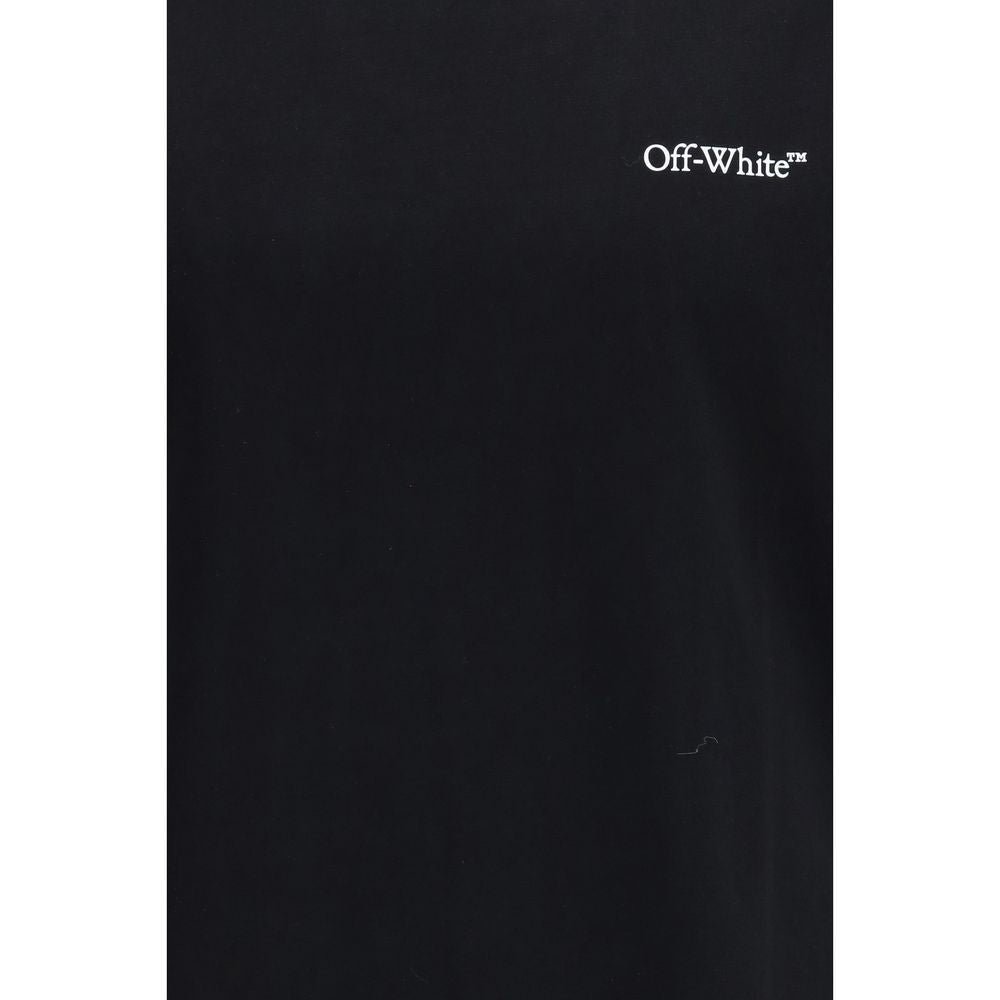 Off-White Schwarzes Baumwoll-T-Shirt