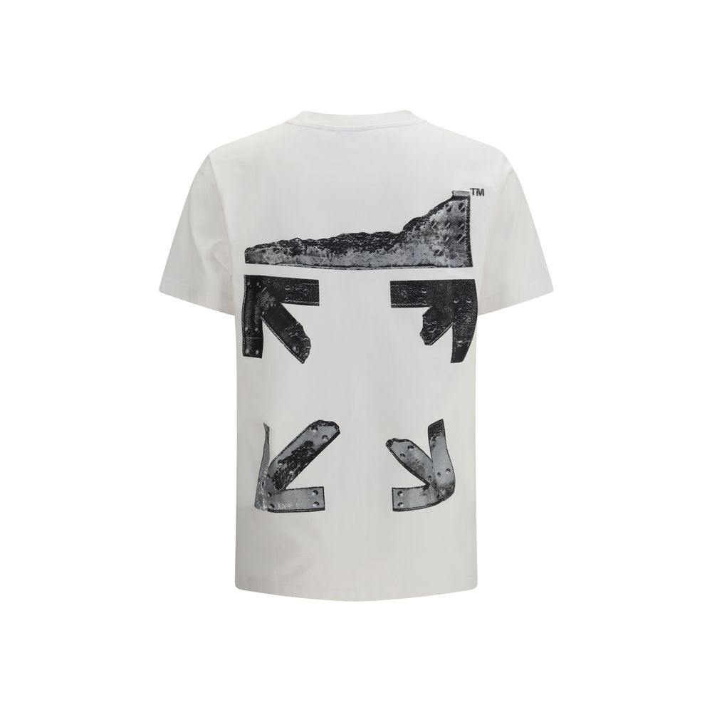 Off-White Weißes Baumwoll-T-Shirt