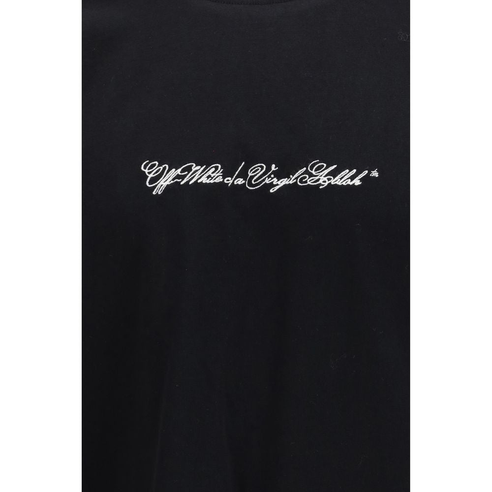 Off-White Schwarzes Baumwoll-T-Shirt