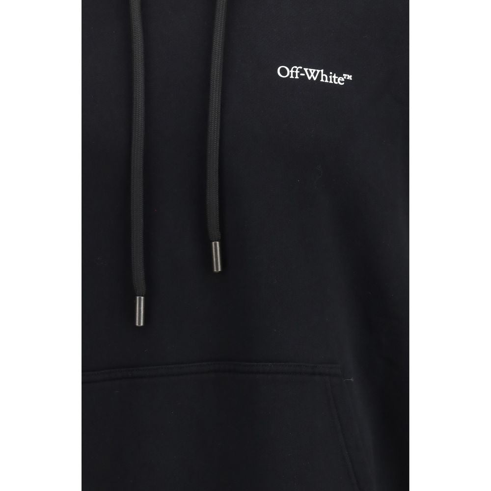 Off-White Schwarzer Baumwoll-Sweatshirt